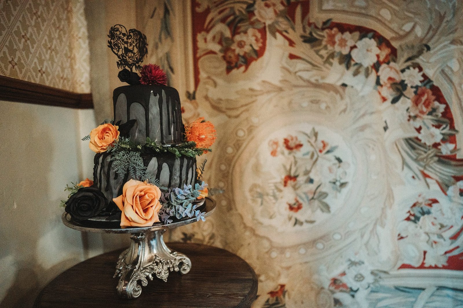 Halloween wedding at Huntsham Court