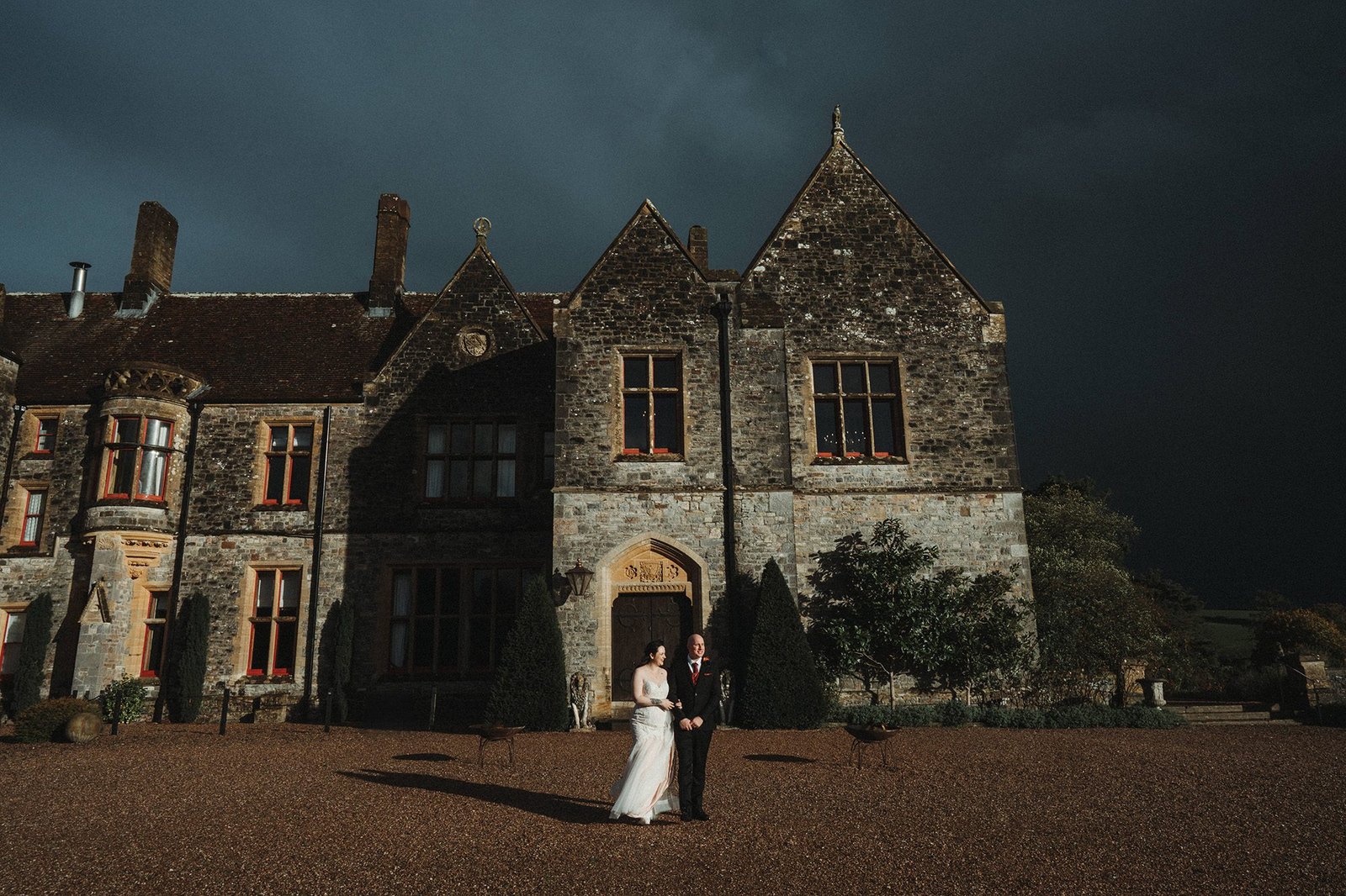 Halloween wedding at Huntsham Court