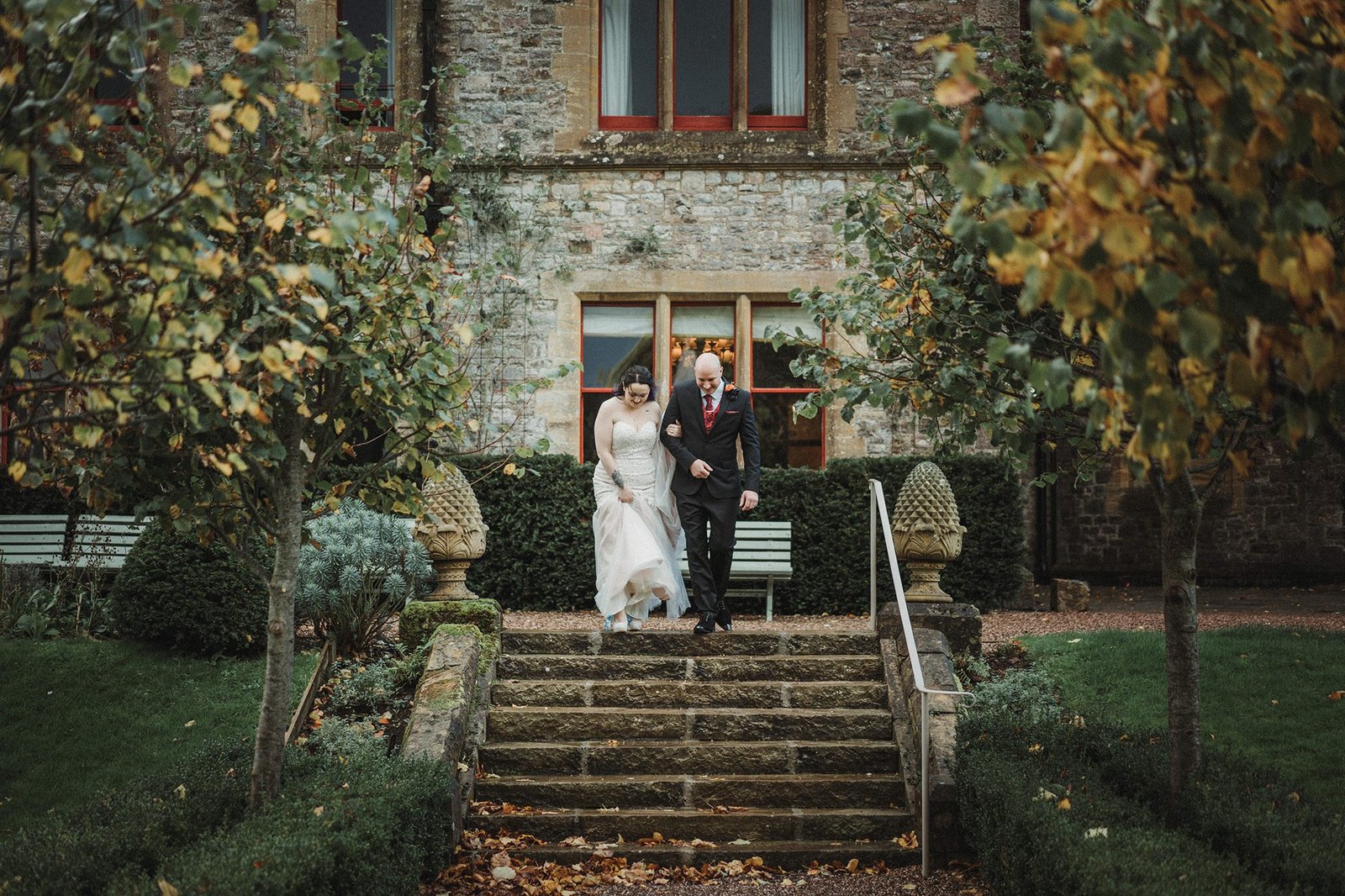 Halloween wedding at Huntsham Court