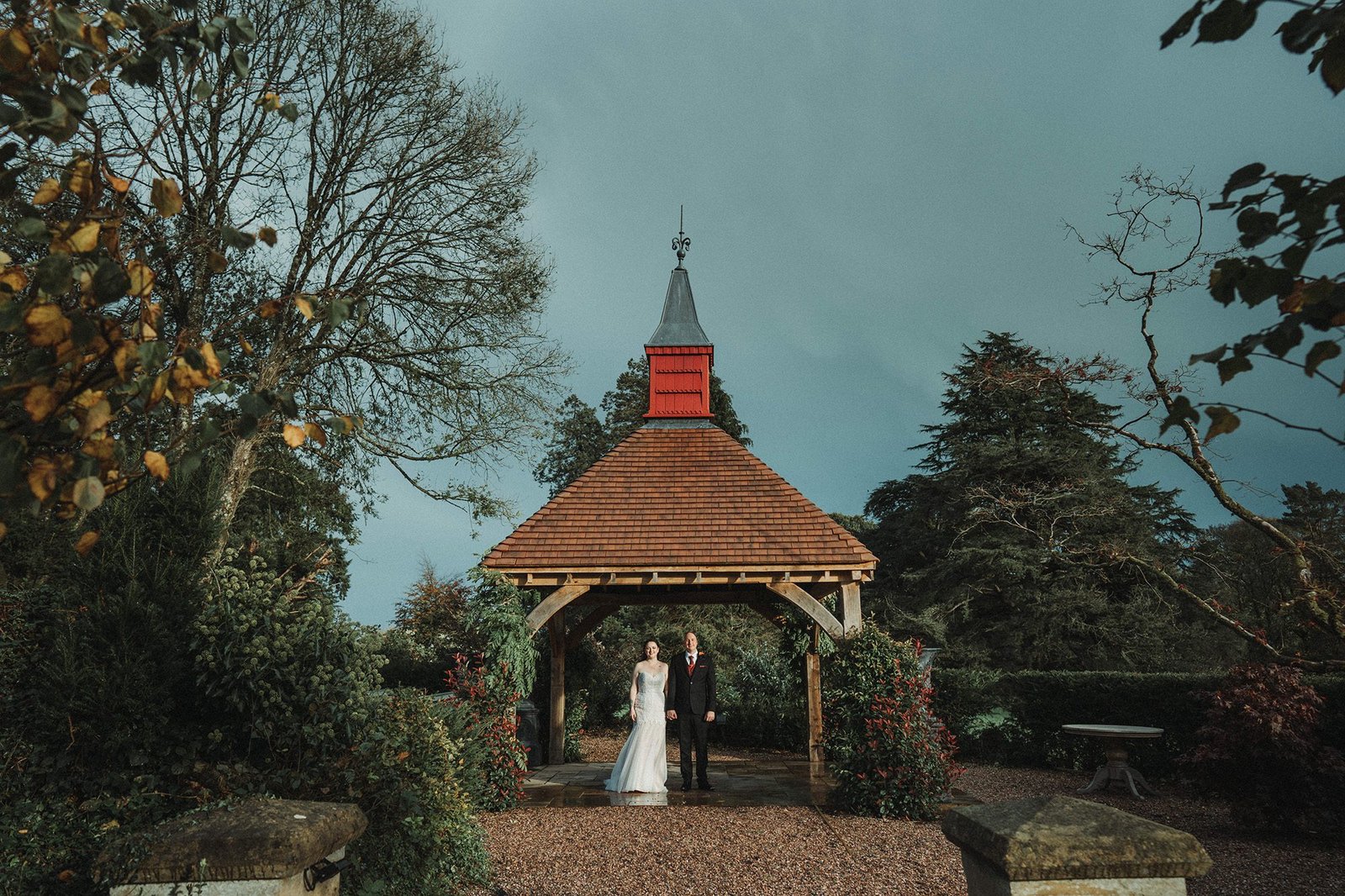 Halloween wedding at Huntsham Court